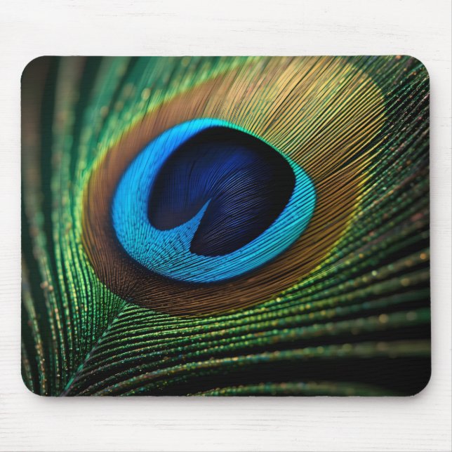 Peacock's Jewel Mouse Mat (Front)