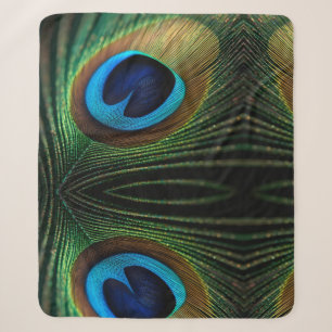 Peacock's Jewel Sherpa Blanket
