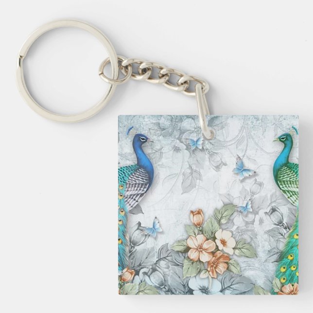 Peacocks Key Ring (Front)