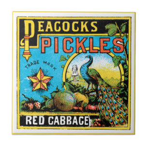 Peacocks Pickles Tile