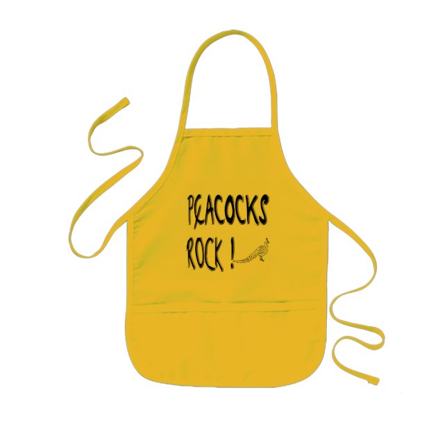 Peacocks Rock! Apron (Front)