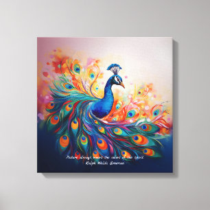 Peacock's Splendor Canvas Print
