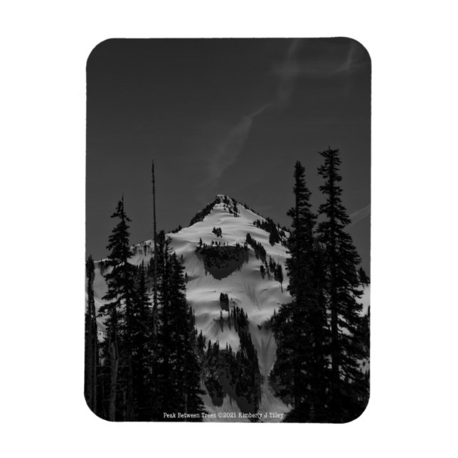 Peak Between Trees Magnet (Vertical)