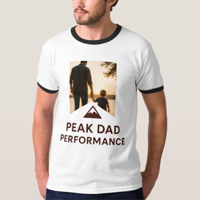 Peak Dad Performance Shirt Funny Father's Day Gift (Front)