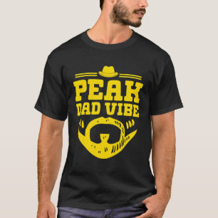 Peak Dad Vibe Cool Parents Chill Mum Dad Family Da T-Shirt