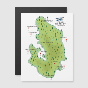 Peak District England Map