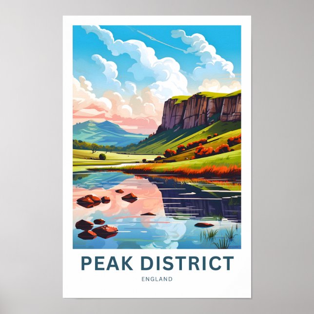 Peak District England Travel Print (Front)
