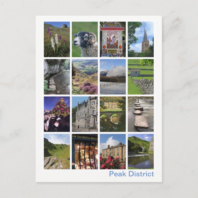 Peak District multi-image 3 Postcard (Front)