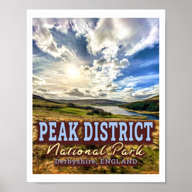 PEAK DISTRICT NATIONAL PARK - DERBYSHIRE ENGLAND POSTER (Front)