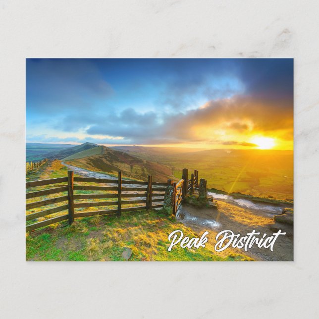 Peak District National Park, England, UK Postcard (Front)