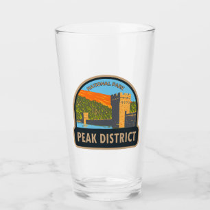 Peak District National Park England Vintage Glass