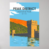 Peak District National Park England Vintage