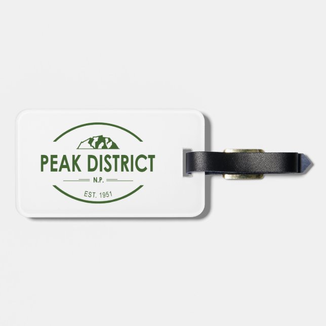 Peak District National Park Luggage Tag (Back Horizontal)