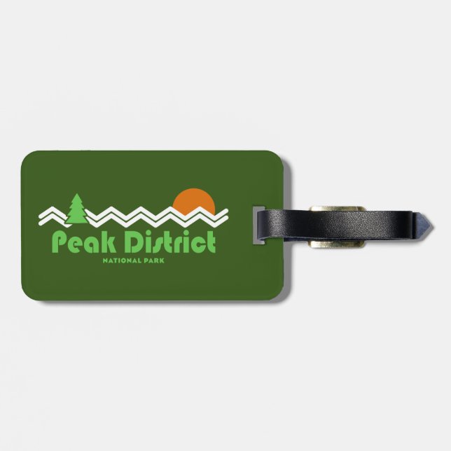 Peak District National Park Luggage Tag (Back Horizontal)