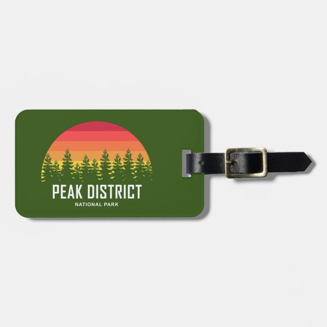 Peak District National Park Luggage Tag (Front Horizontal)