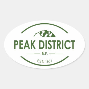 Peak District National Park Oval Sticker