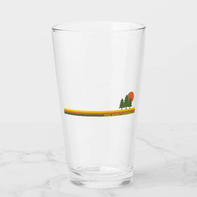 Peak District National Park Pine Trees Sun Glass (Front)