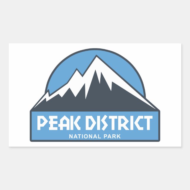 Peak District National Park Rectangular Sticker (Front)