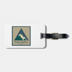 Peak District National Park Rustic Luggage Tag