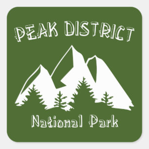 Peak District National Park Square Sticker