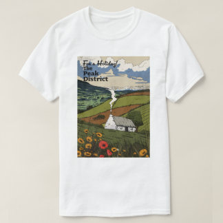Peak District Travel Poster T-Shirt