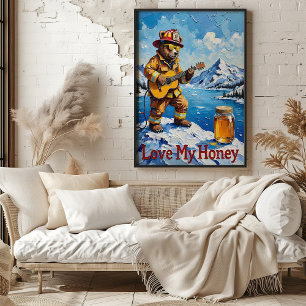 Peak Serenade: Bear's Alpine Hymn Poster