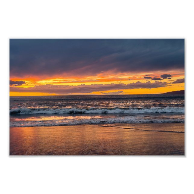 Peak Sunset - Marina Del Rey, CA Photo Print (Front)