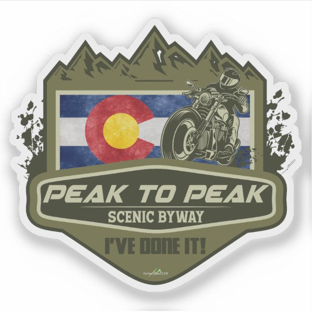 Peak to Peak Scenic Byway Motorcycle 01 (Front)