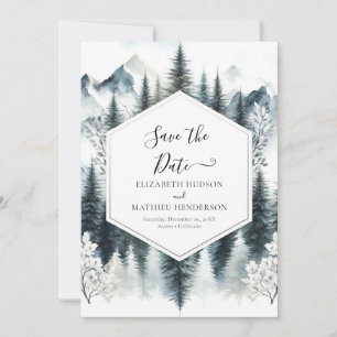 Peak Unique Mountain Wedding Save The Date