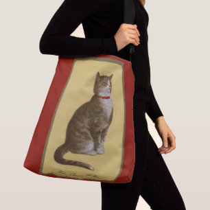Peake, Chessie’s Old Man tomcat tabby cat Crossbody Bag