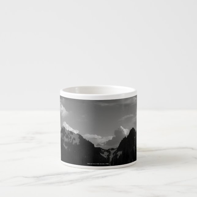 Peaks and Clouds Espresso Cup (Front)