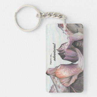 Peaks and Valleys Mountain Range Key Chain