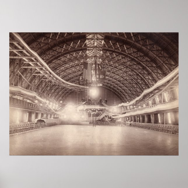 Peak's Island Forest City Rink circa 1890 Poster (Front)