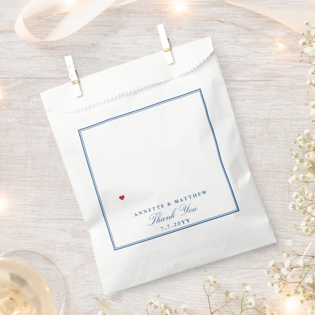 Peaks Island Maine Casco Bay Elegant Wedding Paper Favour Bags (Clipped)