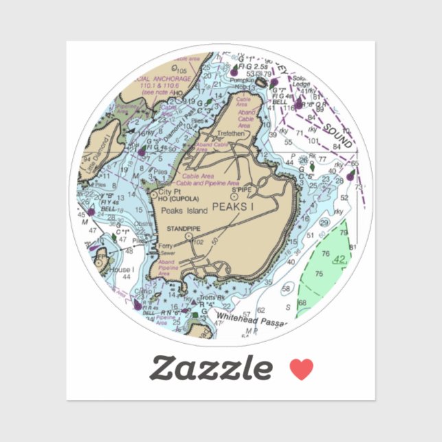 Peaks Island ME Nautical Chart (Sheet)