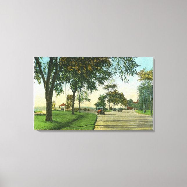 Peaks Island View of Pumpkin Knob Canvas Print (Front)