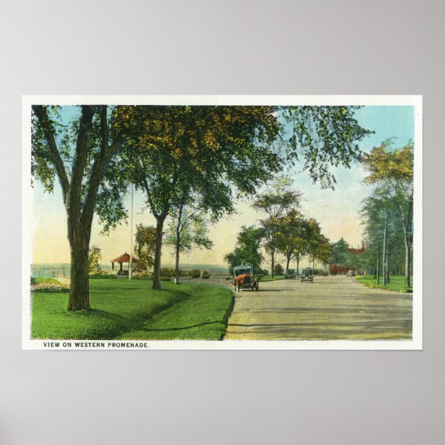 Peaks Island View of Pumpkin Knob Poster (Front)