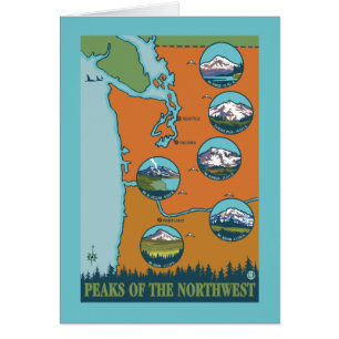 Peaks of the Northwest - 5 Different Mountains