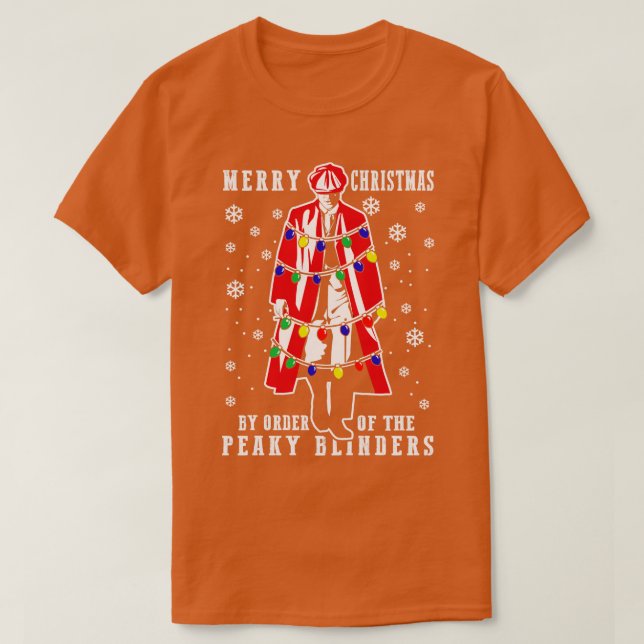 Peaky Blinders Christmas T-Shirt (Design Front)