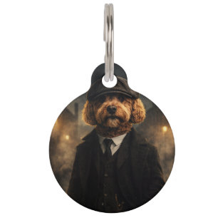 Peaky Blinders Cockapoo Dog Tag   Gangster Style P