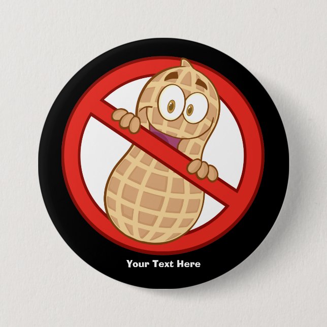 Peanut Allergy 2 (customisable) 7.5 Cm Round Badge (Front)