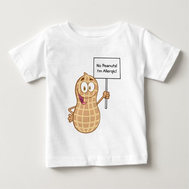 Peanut Allergy 2 (customisable) Baby T-Shirt (Front)