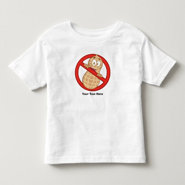 Peanut Allergy 2 (customisable) Toddler T-Shirt (Front)