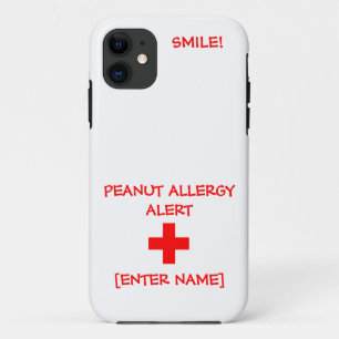 Peanut Allergy Alert iPhone Case