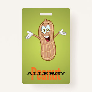 Peanut Allergy Badge ID Badge