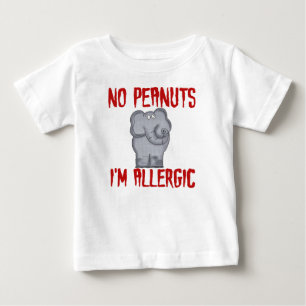 Peanut Allergy Elephant Baby T-Shirt