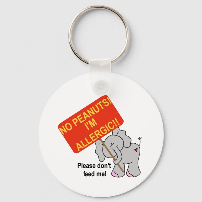 Peanut Allergy Key Ring (Front)