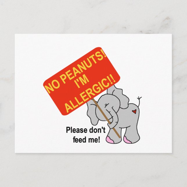 Peanut Allergy Postcard (Front)