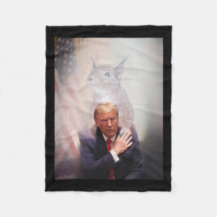 Peanut And Fred Make Pets Safe Again Trump 2024 1 Fleece Blanket