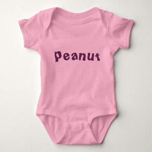 Peanut baby girl or boy Outfit. Bodysuit